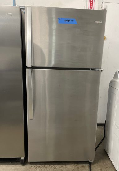 33" Whirlpool Top Freezer Fridge